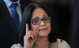 Damares Alves, la nouvelle ministre de la Femme, de la Famille et des Droits de l'homme, du gouvernement de Jair Bolsonaro, le 6 décembre 2018 à Brasilia.