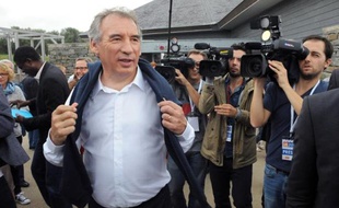 François Bayrou, à Guidel, dans l'ouest de la France, le 29 septembre 2013.