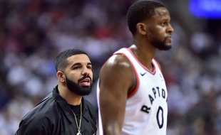 Le rappeur Drake est un grand fan des Toronto Raptors, en NBA.