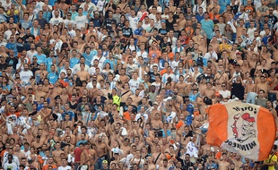 Des supporters marseillais au Vélodrome