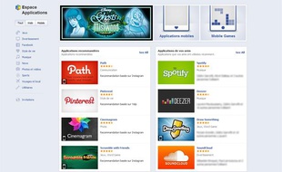 L'App Center de Facebook.