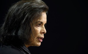 L'actrice et militante des droits de l'homme et de l'environnement Bianca Jagger, le 2 décembre 2015 au Bourget