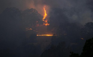 Un incendie en Californie, état en proie à la sécheresse, le 23 juillet 2015