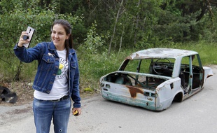 Le tourisme noir s'abat sur la ville de Pripiat en Ukraine, près de Tchernobyl.
