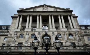 La banque d'Angleterre à La City le 19 août 2014