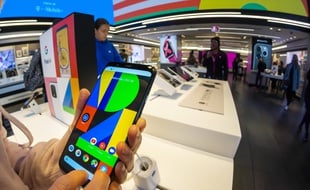 Un smartphone Google Pixel 4 (illustration).