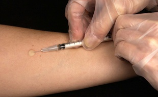 Illustration de la vaccination contre la grippe.