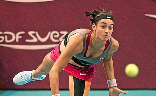 Caroline Garcia à l'Open GDF Suez.
