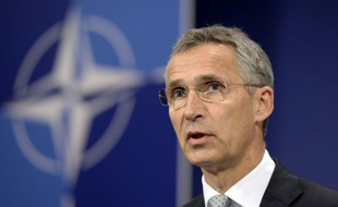 Le secrétaire général de l'Otan, Jens Stoltenberg, le 6 octobre 2015 à Bruxelles