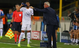 Claudio Ranieri et Riyad Marhez, un duo qui fonctionne bien à Leicester.
