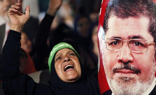 Une partisane de Mohamed Morsi, le 4 juillet, au Caire.
