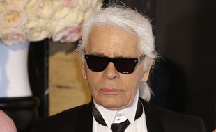 Karl Lagerfeld au Bal de la Rose à Monaco le 28 mars 2015.