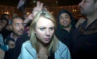 La journaliste de CBS, Lara Logan, le 11 février 2011, en Egypte.