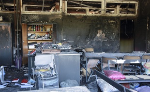 L'école des Tamaris, incendiée à Béziers