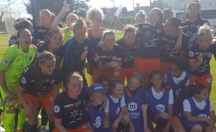 Les féminines du MHSC, le 13 mai 2017, après un succès qui leur assurait une qualification en Ligue des champions, sept ans après.