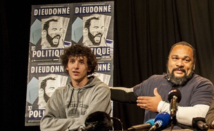 Dieudonné M'Bala M'Bala et son suppléant, le breton Nolan Lapie.