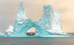 Un iceberg près du Groënland (illustration).