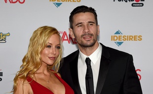 L'actrice de films pornographiques Kayden Kross et l'acteur et réalisateur de X Manuel Ferrara à Las Vegas, le 23 janvier 2016.
