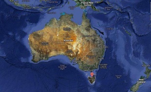 Carte de l'Australie