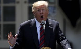 Donald Trump a présenté son projet de réforme de l'immigration légale dans les jardins de la Maison Blanche, le 16 mai 2019.