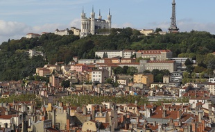 Lyon, le 3 septembre 2012. La basilque de Fourvière de Lyon. CYRIL VILLEMAIN/20 MINUTES
