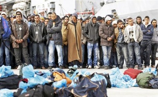 Lundi, jour de l'accident, 1 500 personnes ont débarqué à Lampedusa.