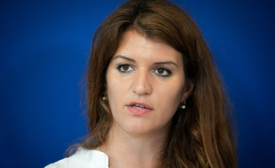 Marlène Schiappa, Secrétaire d'Etat chargée de l'Egalité entre les femmes et les hommes, le 5 octobre 2018 à Paris.