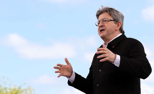 Jean-Luc Mélenchon en meeting à la prairie des Filtres, à Toulouse, le 16 avril 2017.