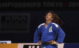 La judoka Rafaela Silva, à Tokyo le 27 août 2019.