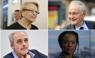 Michèle Alliot-Marie, Jacques Cheminade, Philippe Poutou et Rama Yade.