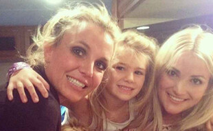 La chanteuse Britney Spears avec sa nièce Maddie et sa sœur Jamie Lynn