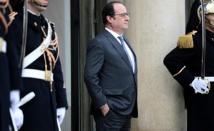 Le président François Hollande le 28 janvier 2016 à l'Elysée à Paris