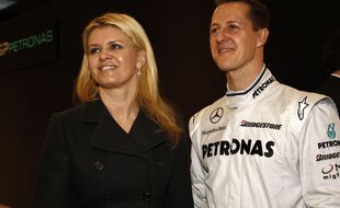 Les époux Schumacher en 2010.
