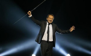Patrick Timsit prépare le 19 janvier 2015 son nouveau spectacle au Théâtre du Rond-Point "On ne peut pas rire de tout"