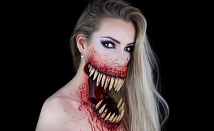 Ophélie, une artiste bruxelloise, explique dans un tuto de cinq minutes comment elle a réalisé ce maquillage terrifiant.