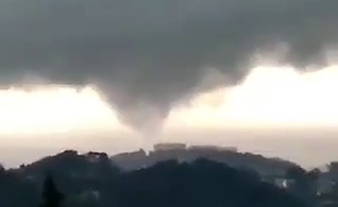 Image de la tornade issue d'une vidéo