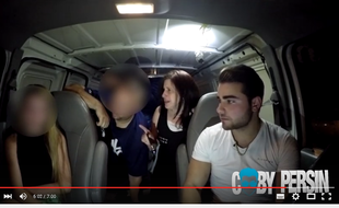 Capture d'écran de la vidéo tournée et publiée sur You Tube par Coby Persin
