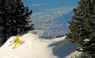 Sur le domaine de Chamrousse, en Isère. Illustration
