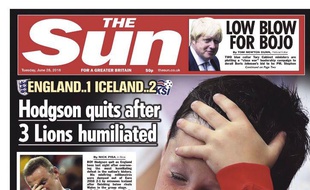 Le «Sun» met en une le fils de Wayne Rooney en pleurs au lendemain de l'élimination de l'Angleterre.