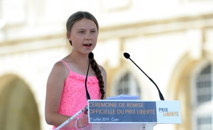 Greta Thunberg, le 21 juillet 2019 à Caen.