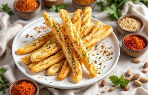 Croquants et prêts en 15 minutes : vos apéros deviennent inoubliables avec ces gressins maison aux épices et graines !