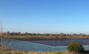 L'image en 3D de la future centrale solaire de Peyssies en Haute-Garonne.