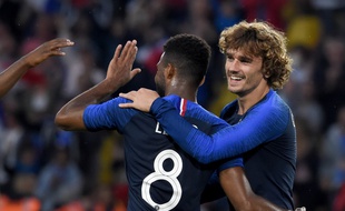 La joie de Griezmann et Lemar.