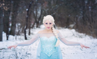 La Toulousaine Lyel en Elsa dans La Reine des Neiges.