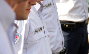 Illustration de policiers ici à Rennes.