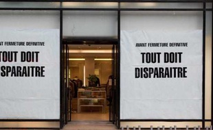 Un magasin parisien, le 11 janvier 2012, jour de l'ouverture des soldes d'hiver.