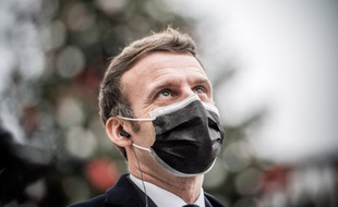 Emmanuel Macron, photographié le 16 décembre 2020 à l'Elysée.
