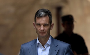 Iñaki Urdangarin à sa sortie du tribunal de Palma de Majorque, le 13 juin 2018 (photo d'archives).