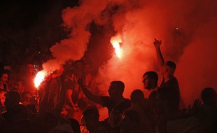 Les supporters du MHSC ont accueilli les joueurs avec chants et fumigènes (illustration).