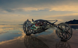 La «Saline angel», moto réalisée en impression 3D.
